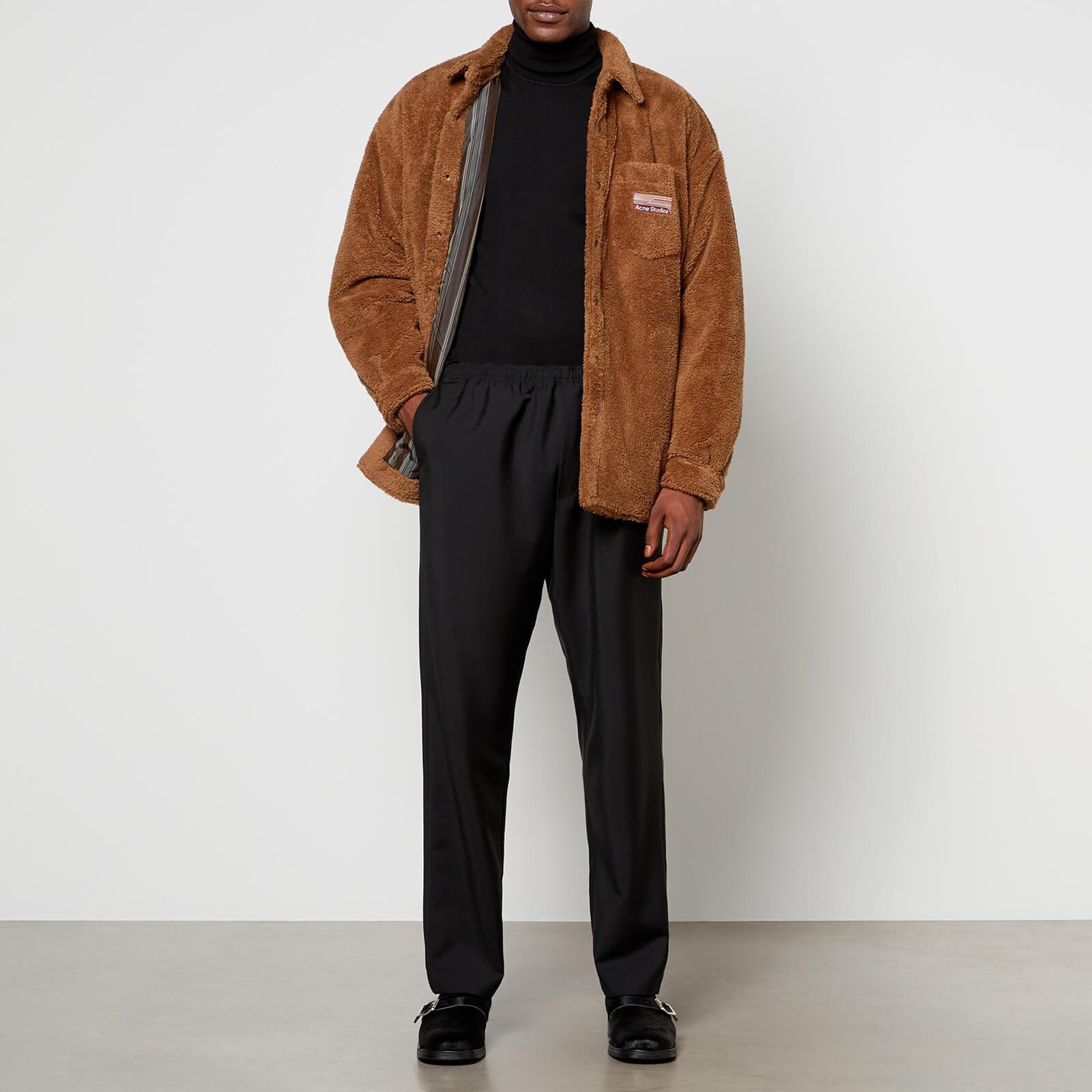 Acne Studios Teddy Fleece Jacket in Brown for Men | Lyst