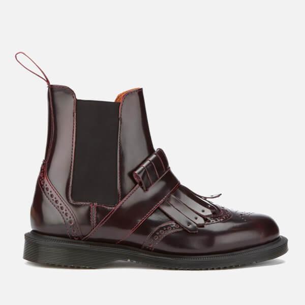 Dr. Martens Women's Tina Arcadia Leather Kiltie Chelsea Boots in