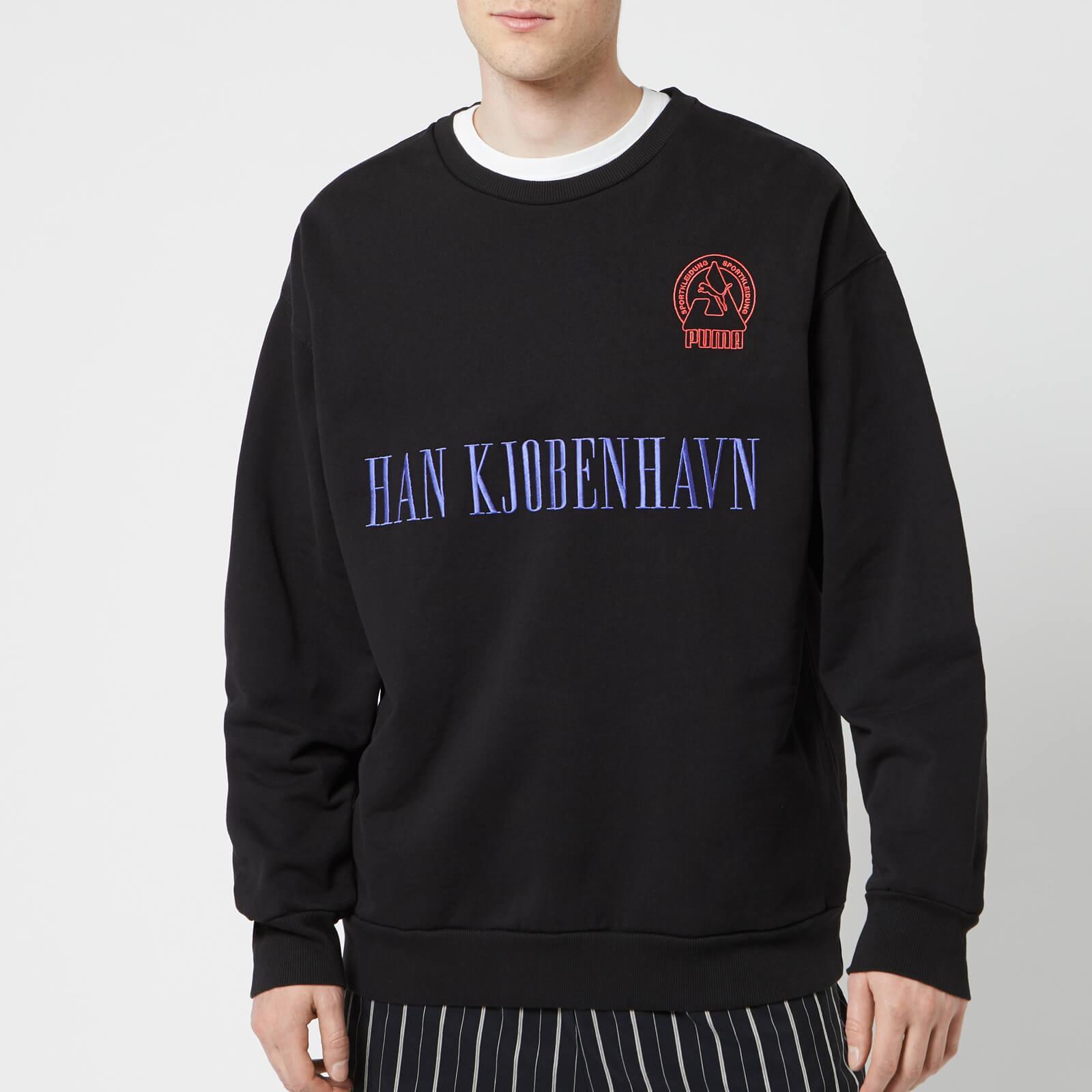PUMA Cotton X Han Kjobenhavn Neck Sweatshirt in Black for Men - Lyst