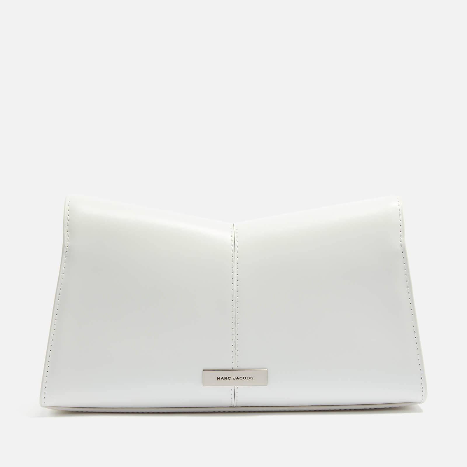 Marc Jacobs St Marc Coated Leather Clutch Bag in White