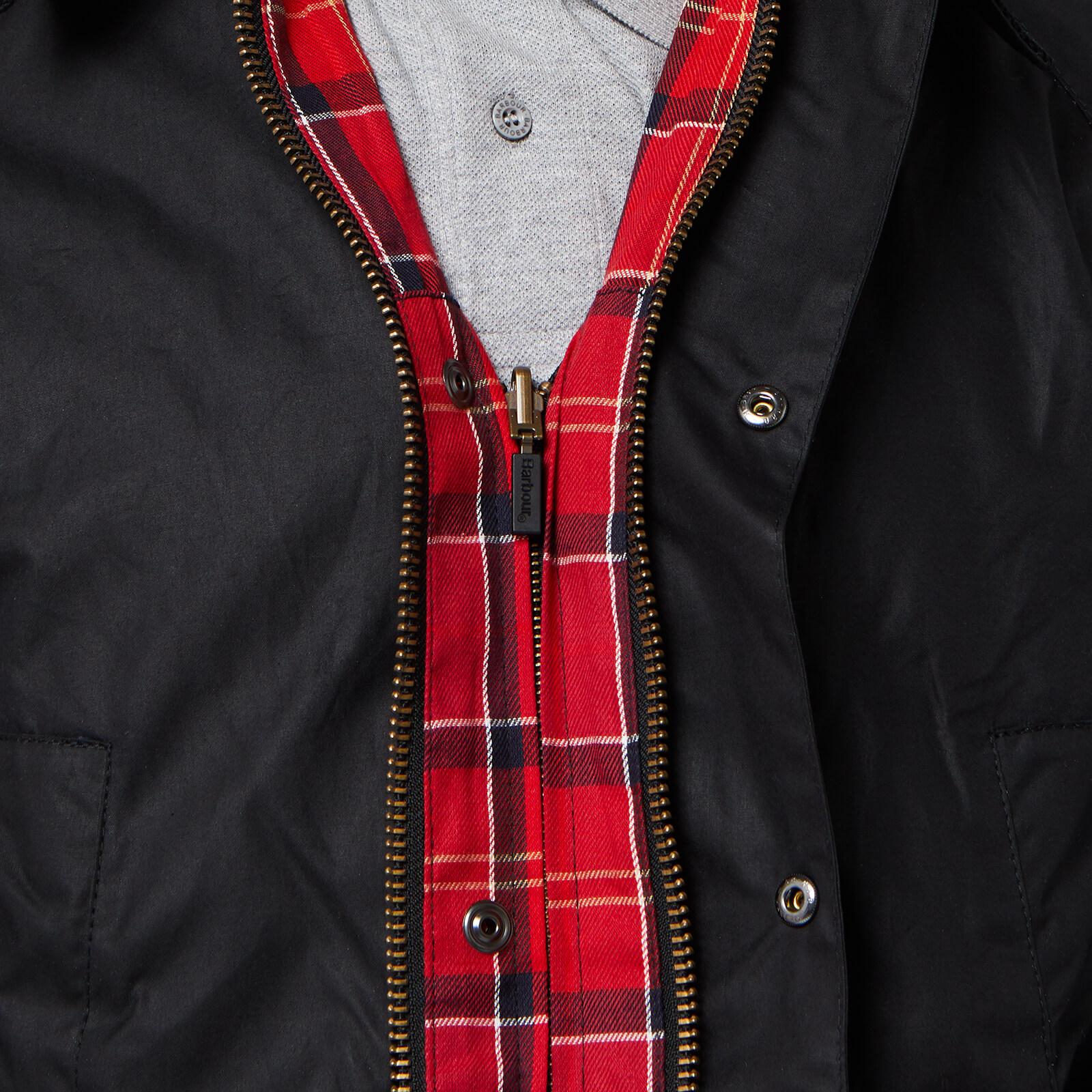 black wax jacket