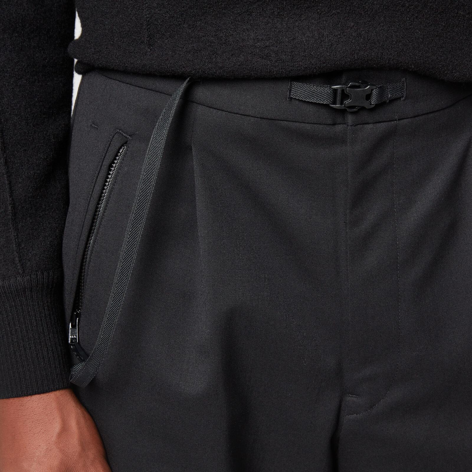 Y-3 Refined Wool Stretch Pants in Black 