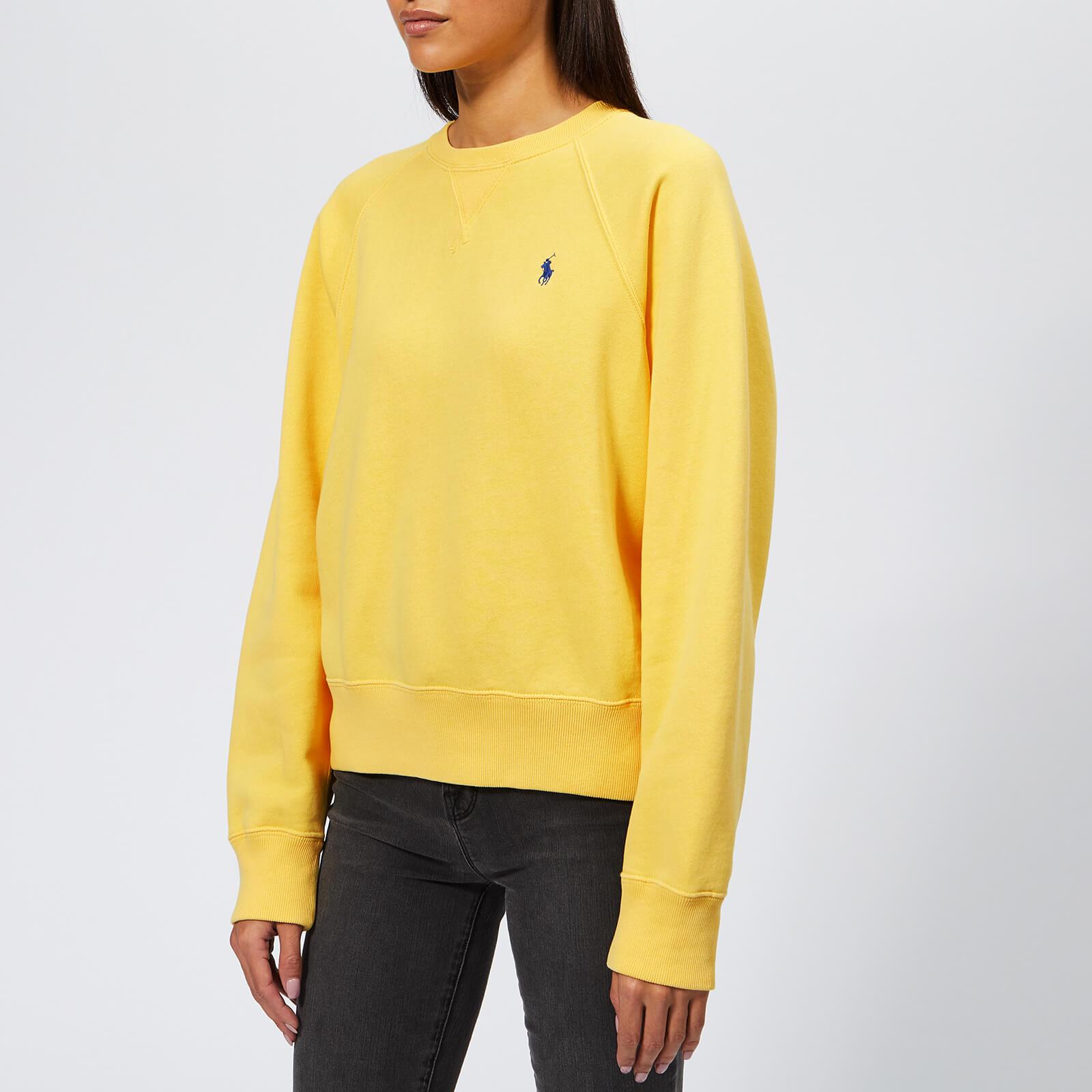 Polo Ralph Lauren Cotton Pp Crew Neck Sweatshirt in Yellow - Lyst