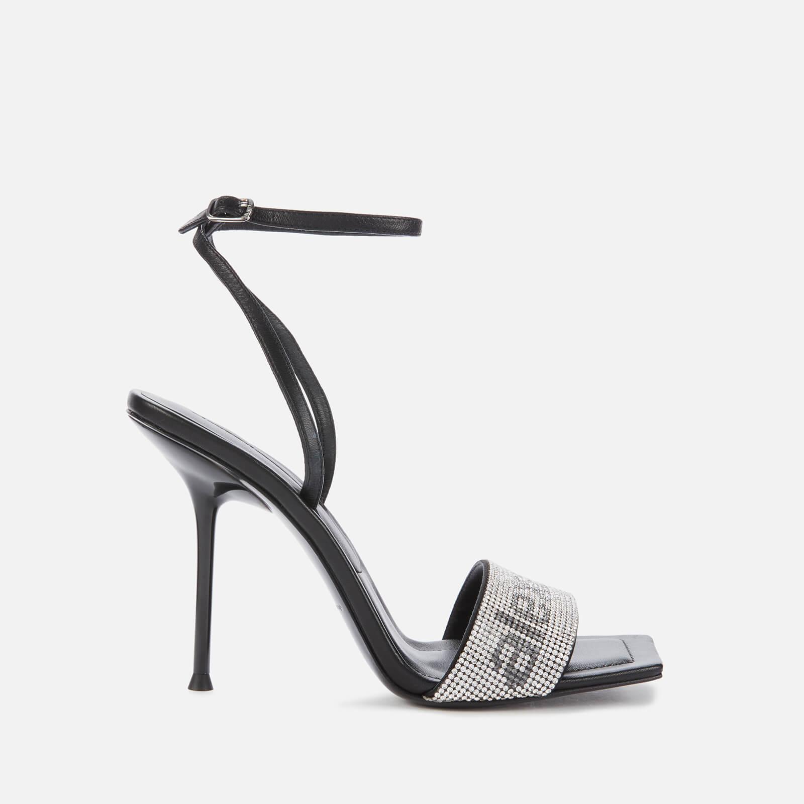 Alexander Wang Leather Julie Barely There Heeled Sandals in Black - Lyst