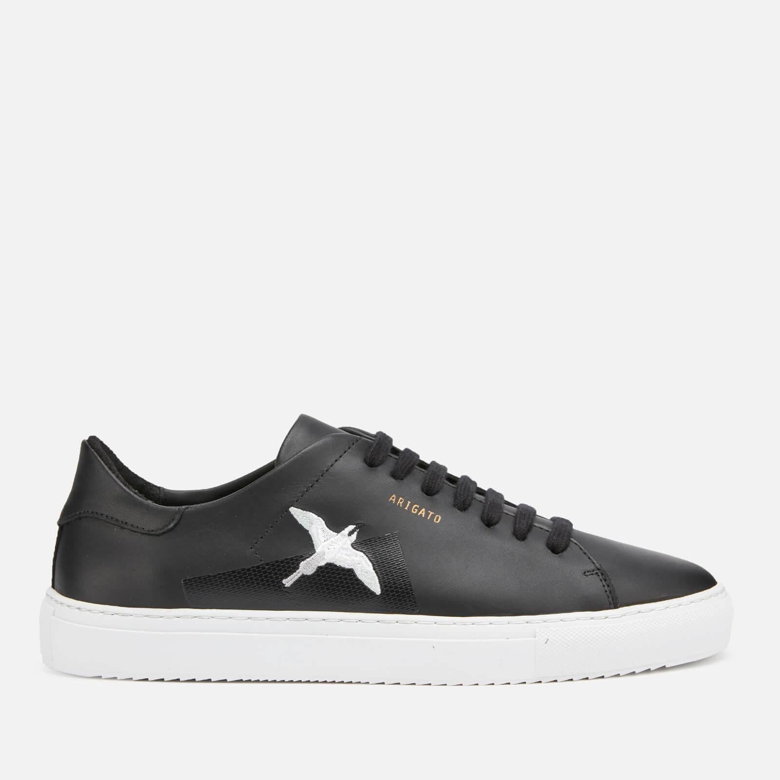Axel Arigato Clean 90 Bird-embroidered Leather Trainers in Black - Lyst