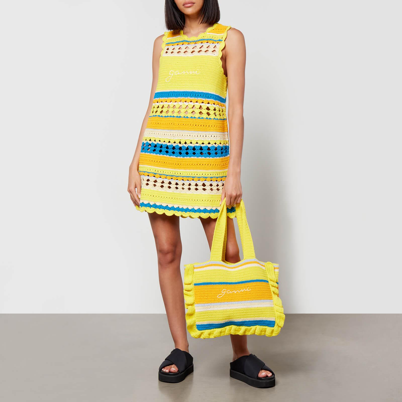 GANNI☆Crocheted Organic Cotton Tunic チュニック【UK発】 Ganni X Coggles Crocheted Organic Cotton Tunic in Yellow | Lyst