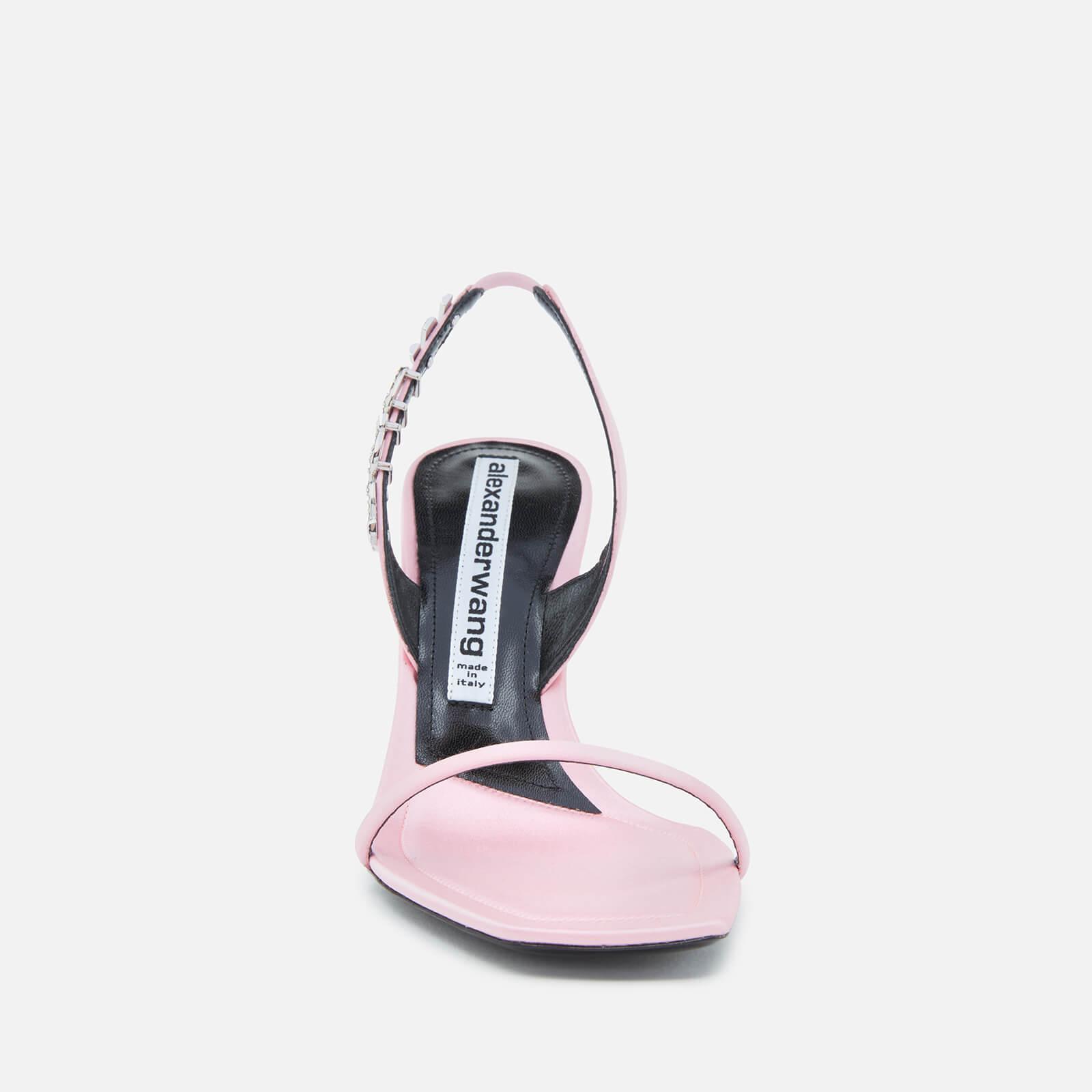 Alexander Wang Ivy 85 Satin Heeled Sandals in Pink | Lyst