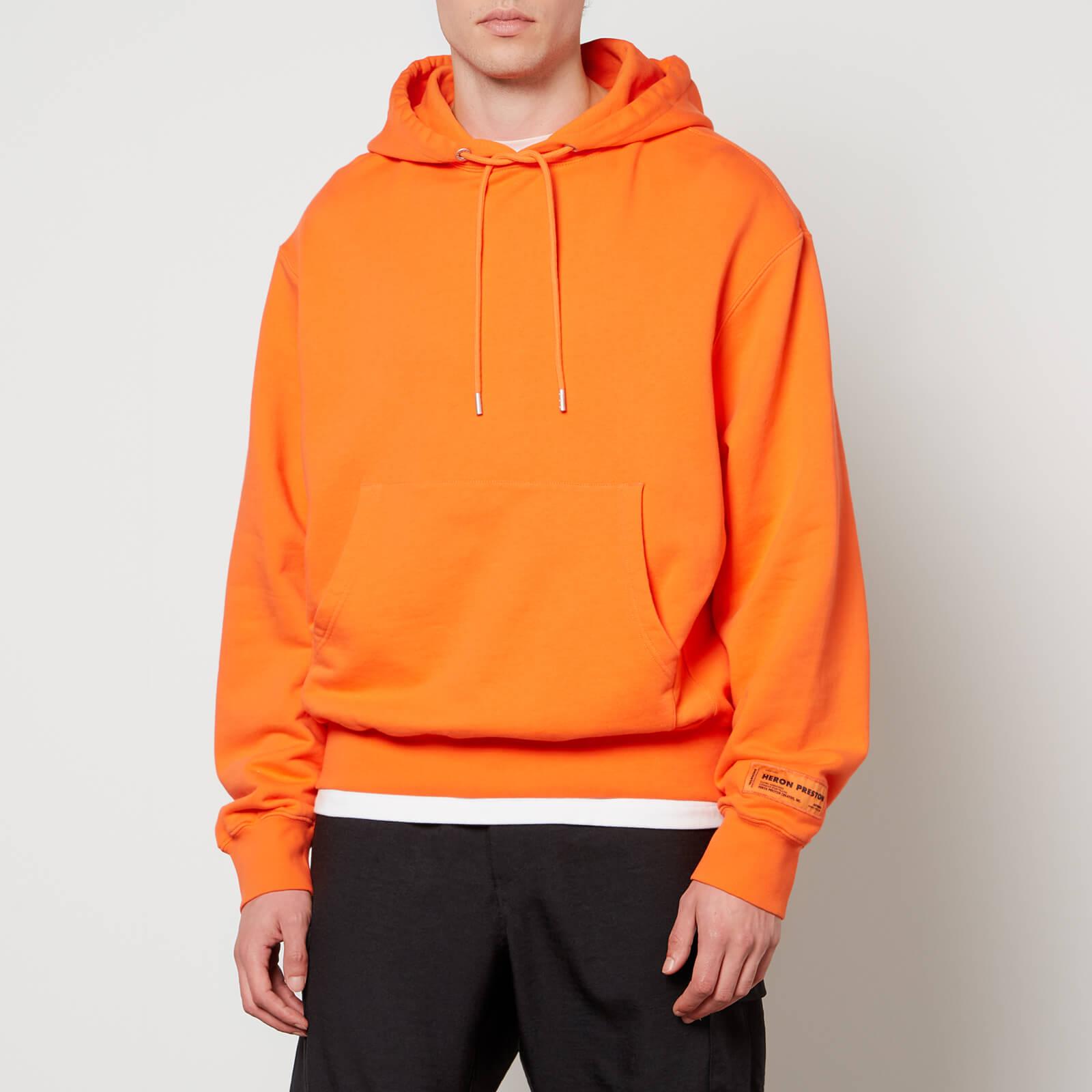 Heron Preston Recycled Cotton-jersey Hoodie in Orange for Men