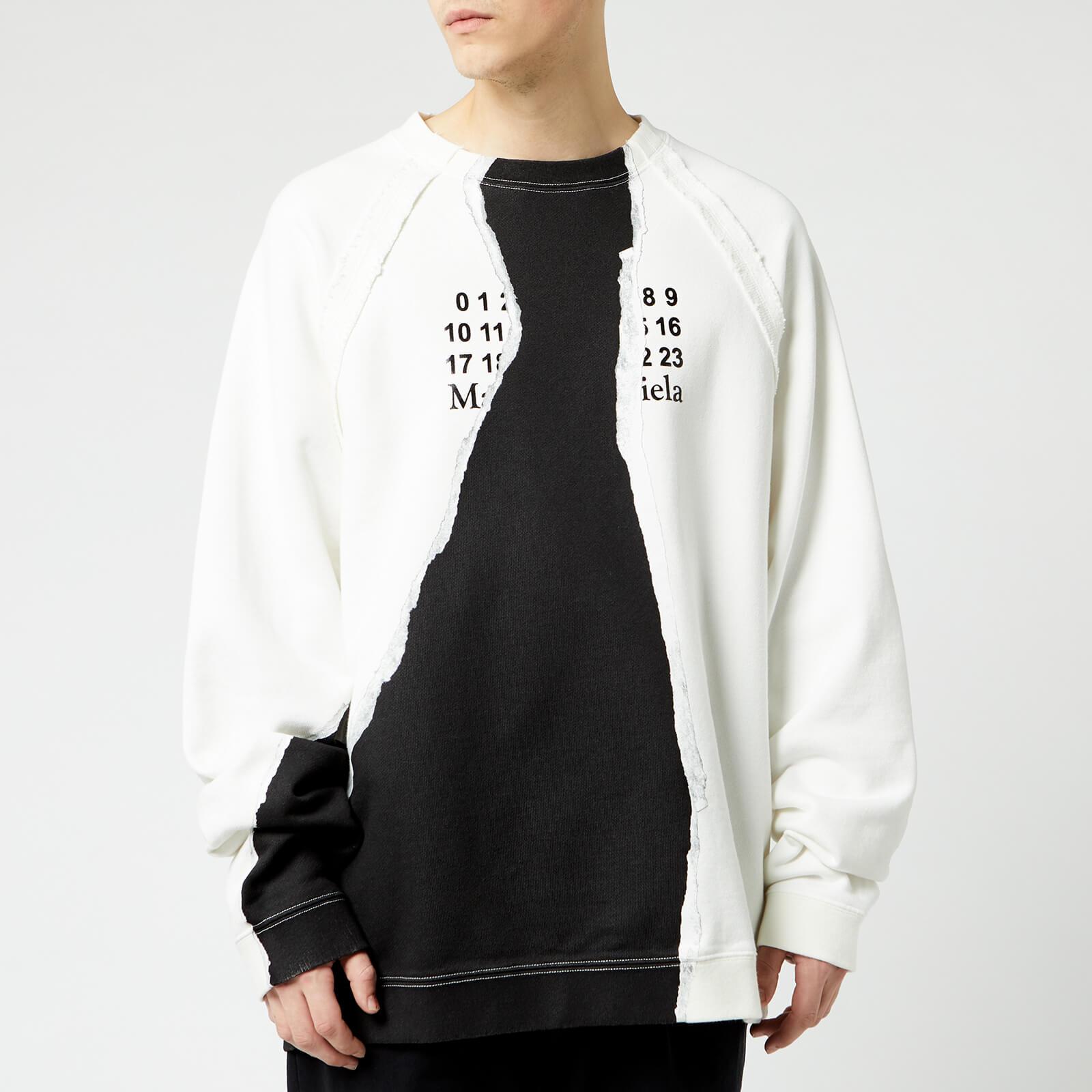 Maison Margiela Upside Down Logo-Print Hoodie