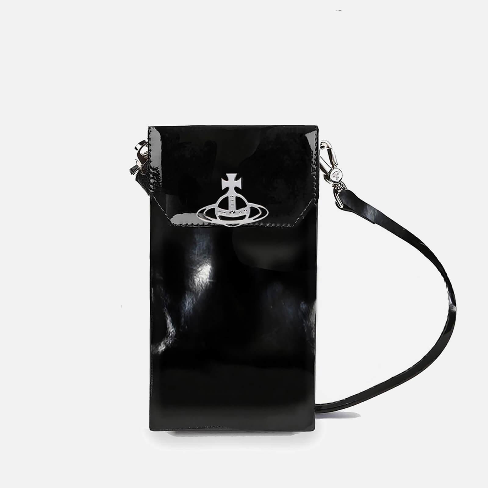 Vivienne Westwood★ORBロゴ シャイニーパテント PHONE BAG Vivienne Westwood Pink Patent Leather Phone Bag