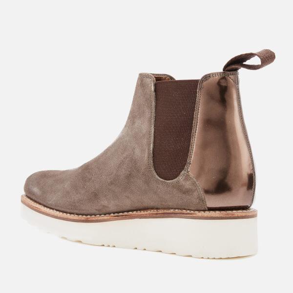 Grenson Women's Lydia Suede Chelsea Boots in Brown - Lyst