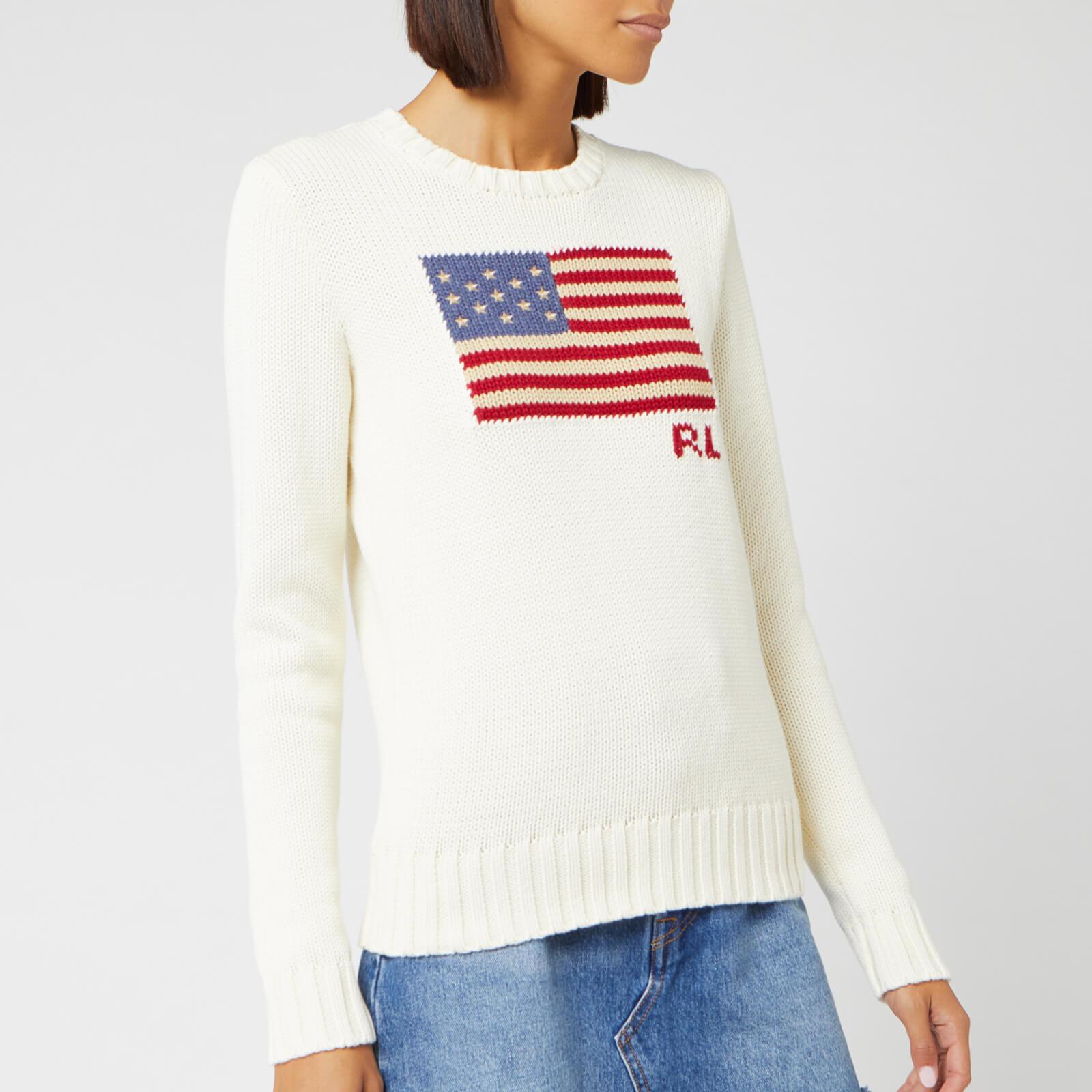 ralph lauren knitted flag jumper