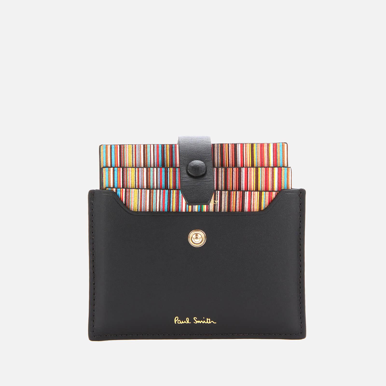 Pull Out Signature Stripe Wallet