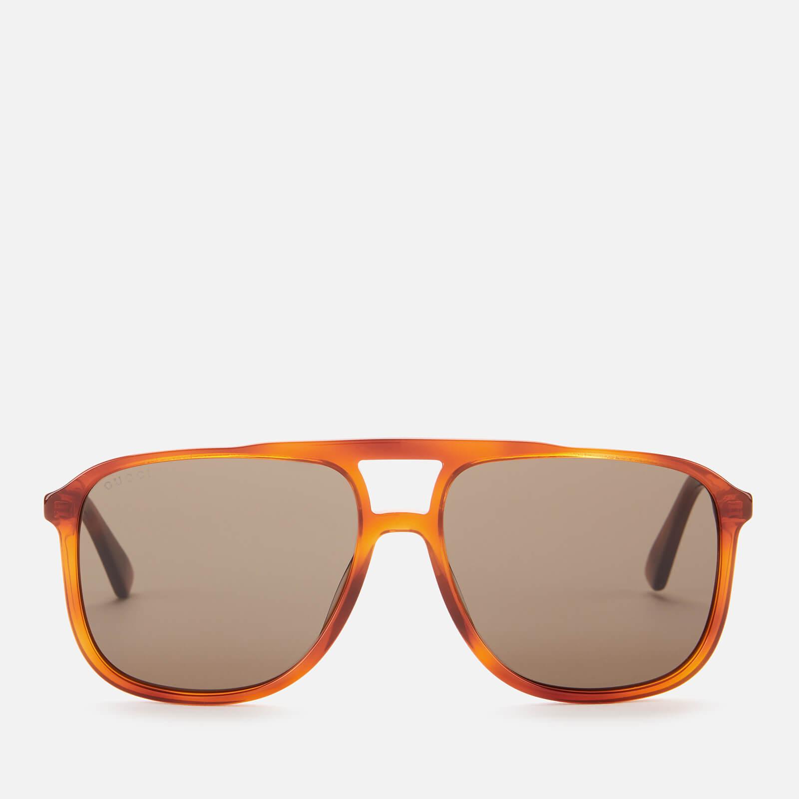 gucci tortoiseshell aviator sunglasses