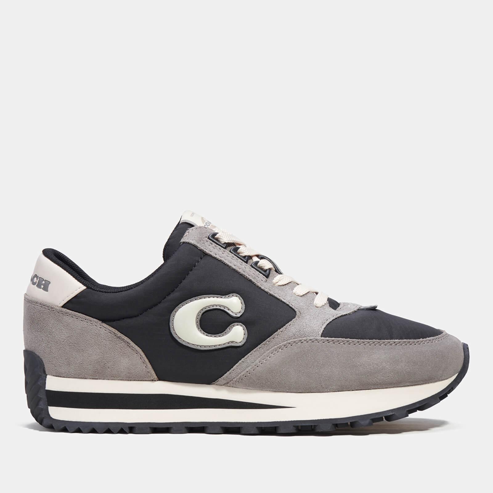 COACH Runner Suede And Shell Trainers in Gray for Men | Lyst