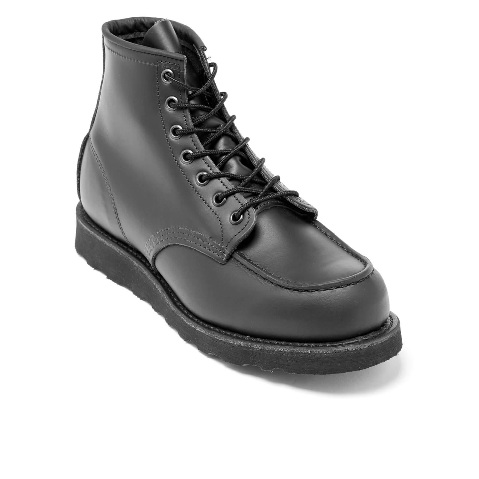 Red Wing 6 Inch Moc Toe Leather Lace Up Boots in Black for Men - Lyst
