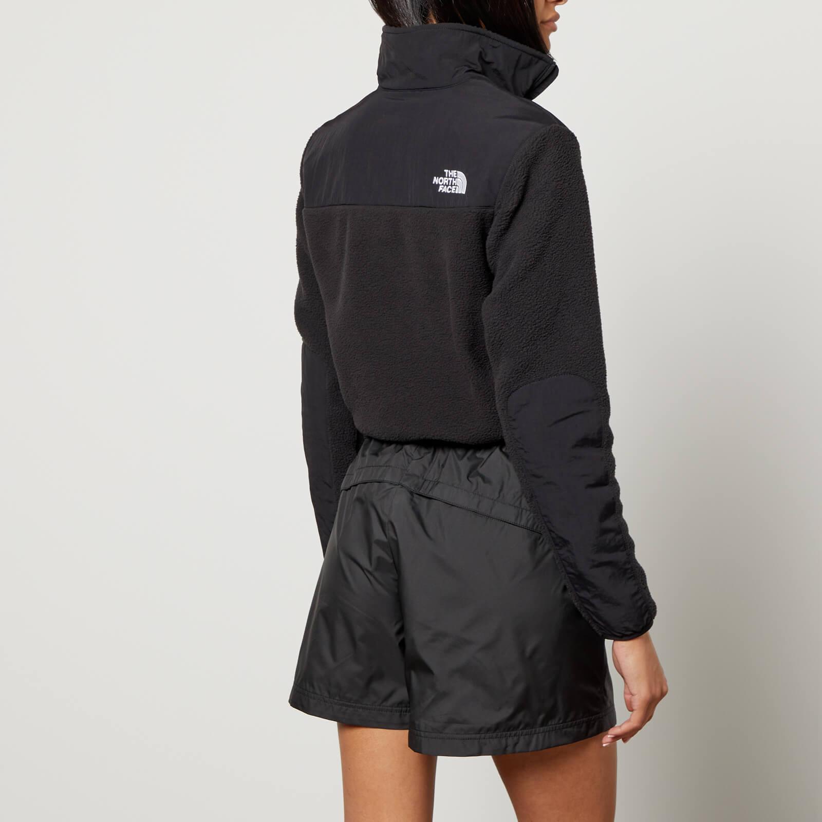 The North Face Women's Denali Fleece Cropped Jacket in Black The North Face