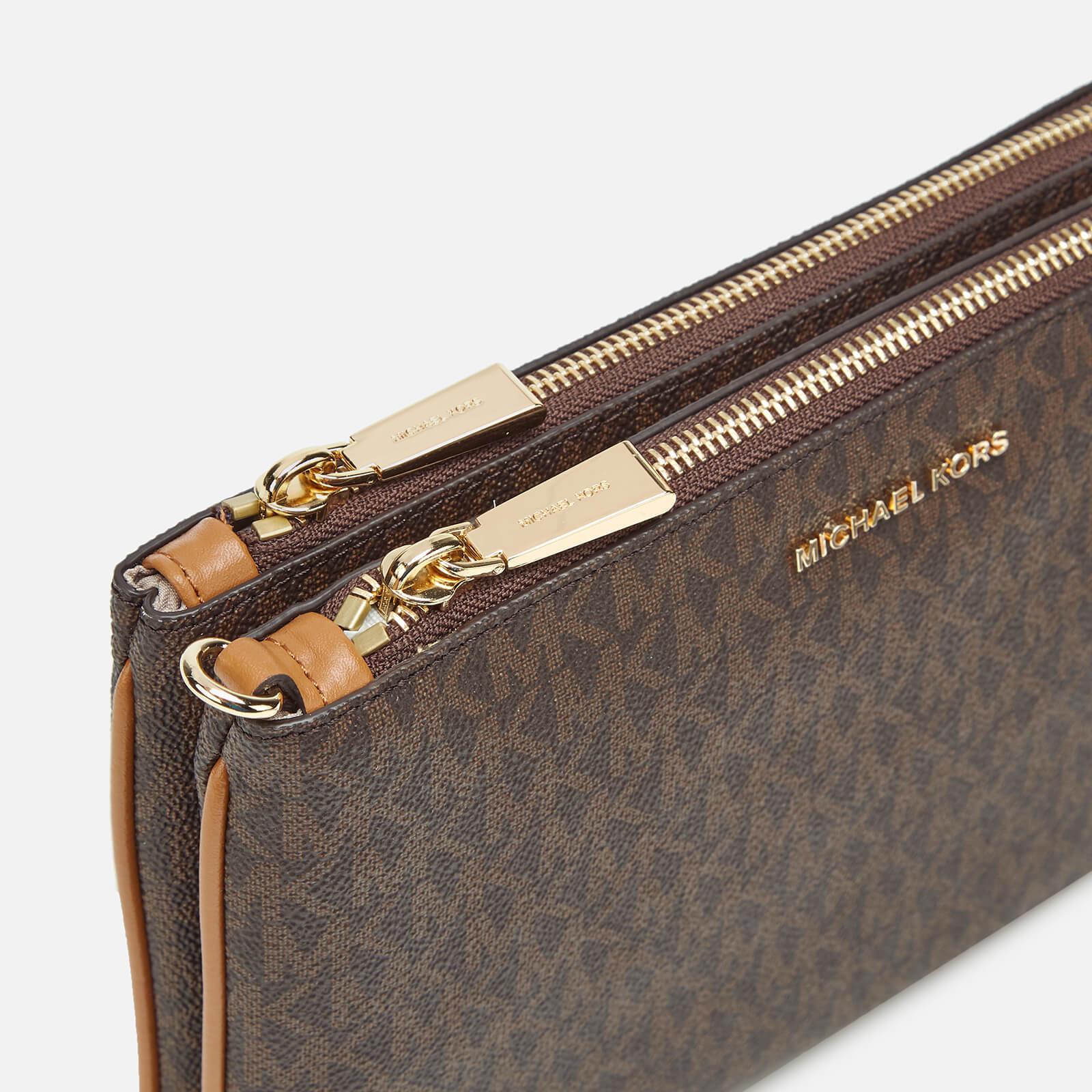 Michael michael kors pebble leather double pouch crossbody new arrivals