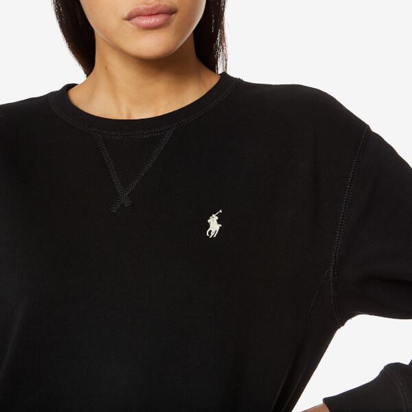 Polo Ralph Lauren Cotton Women's Crew Neck Sweatshirt in Black - Lyst