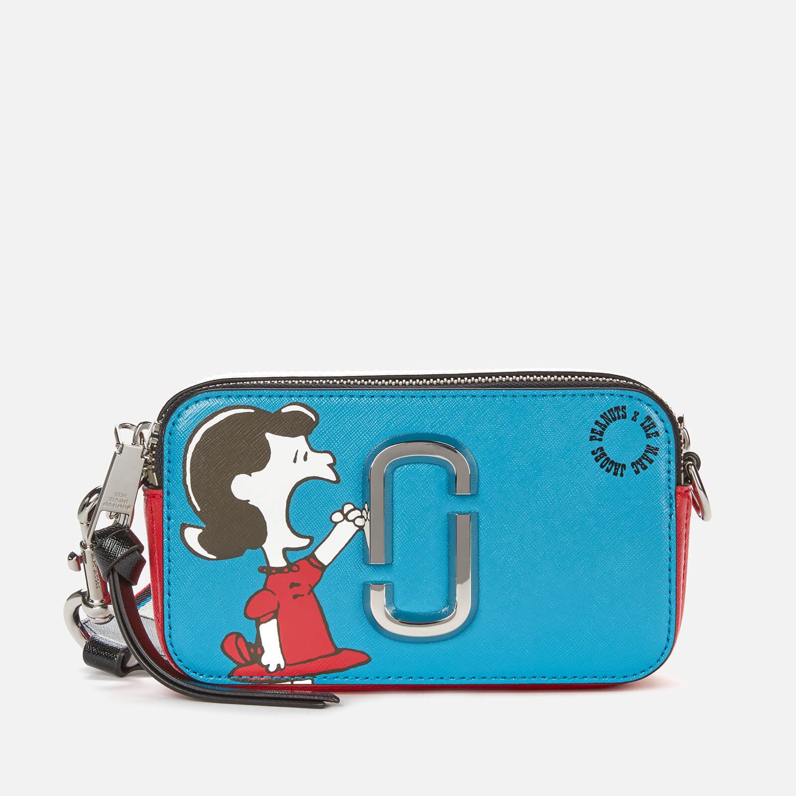 Marc Jacobs Leather Snapshot Peanuts Americana Bag in Blue/White/Red ...