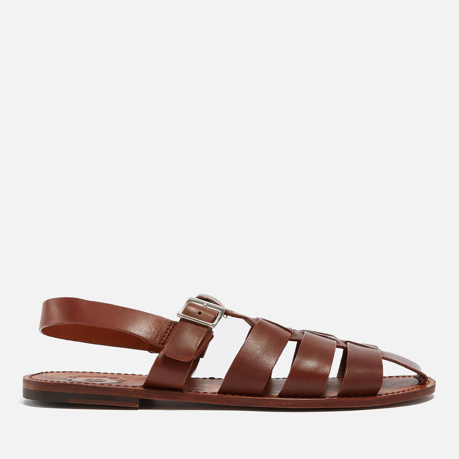 Grenson Quincy Fisherman Leather Sandals in Brown for Men | Lyst