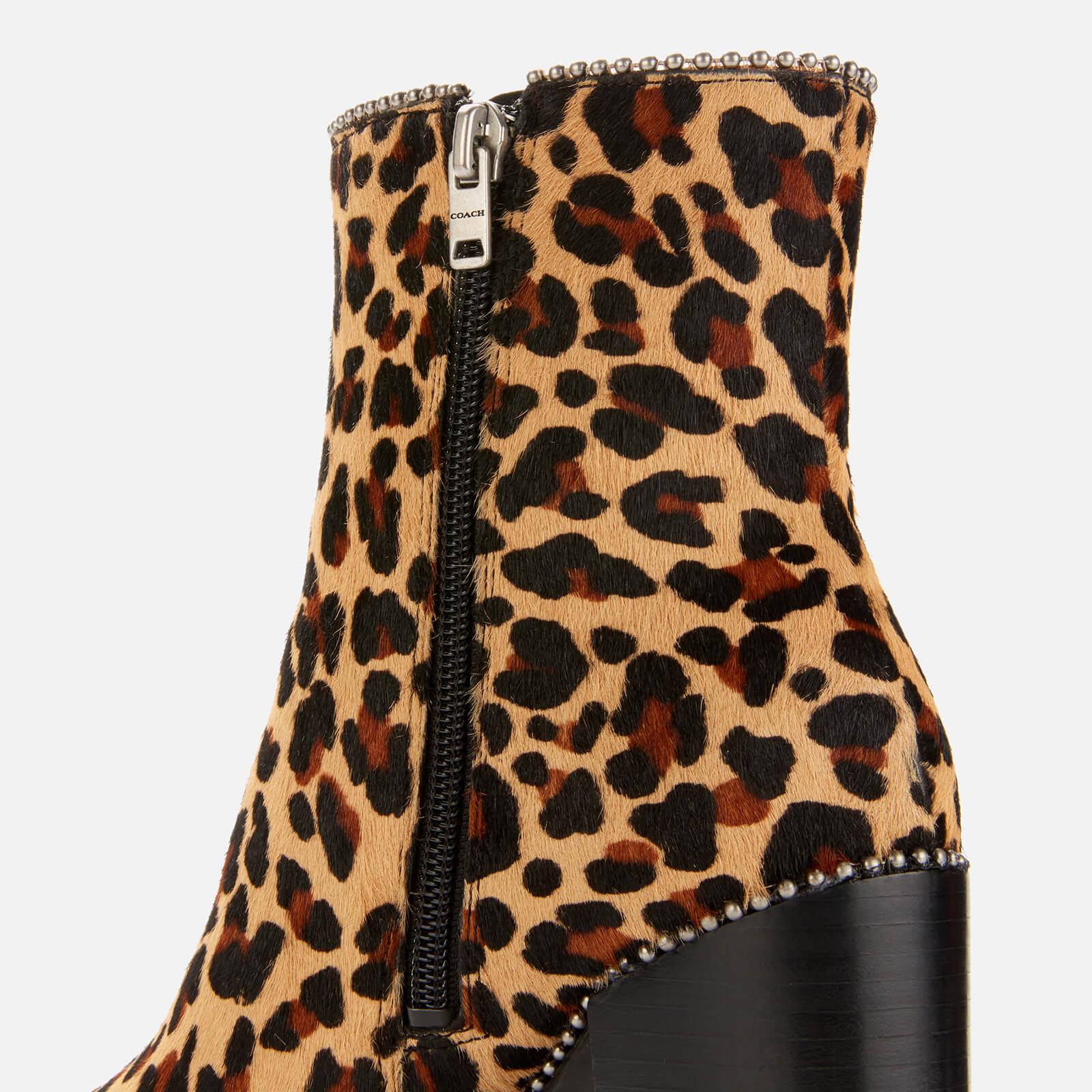 coach leopard boots