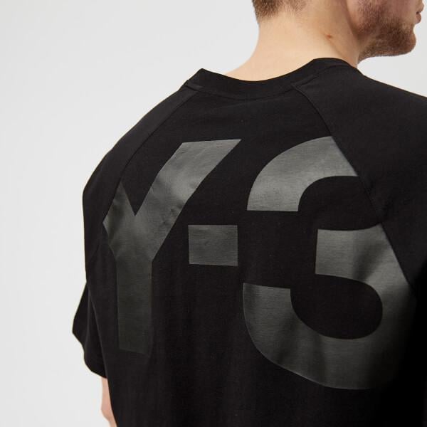 Y-3 Cotton Y3 Men's Cl Logo Back Short Sleeve Tshirt in Black for Men - Lyst