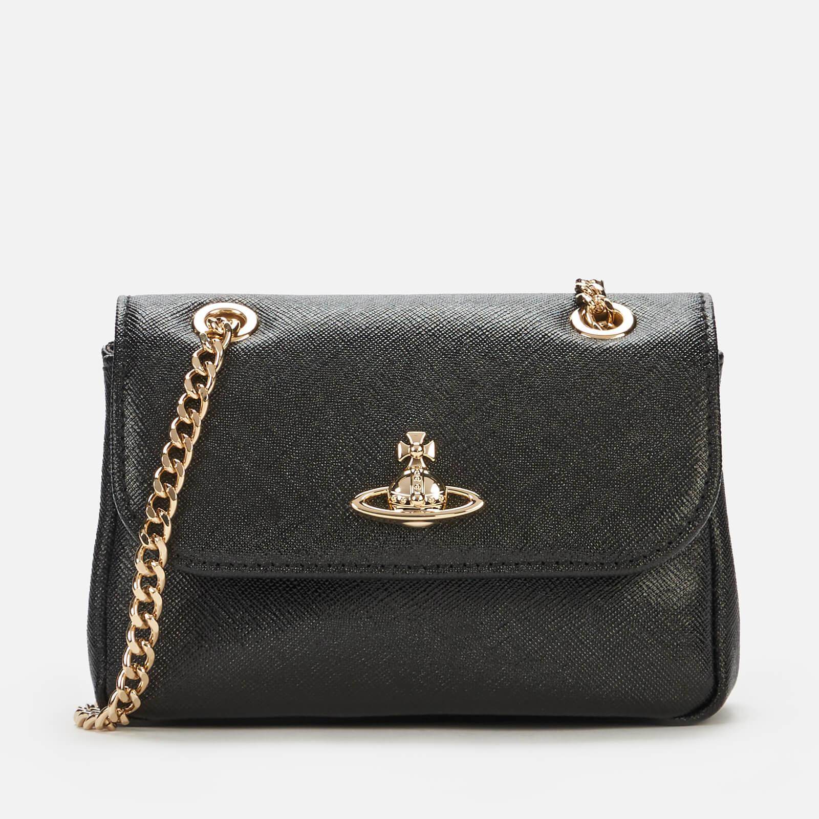 Vivienne Westwood Victoria Small Purse With Chain in Black | Lyst