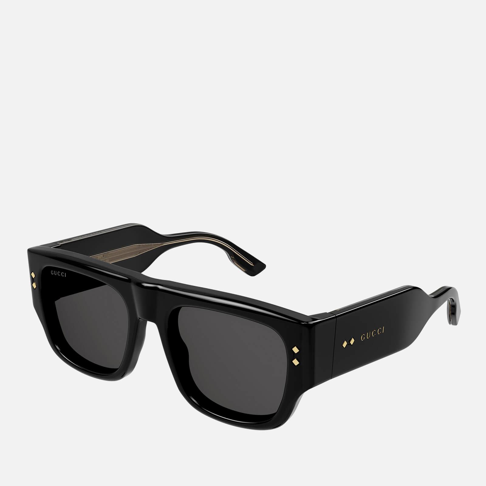 Gucci Oversized Acetate Square-frame Sunglasses in Black for Men | Lyst