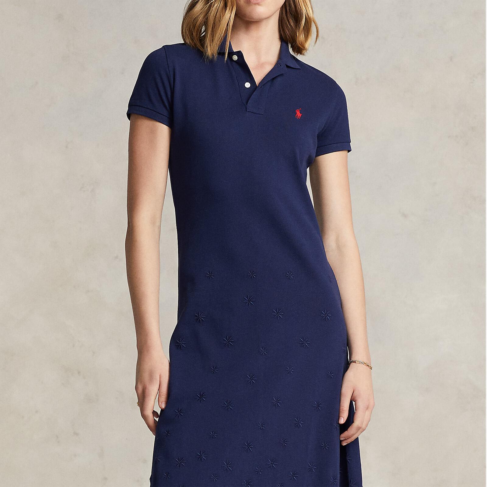 Polo Ralph Lauren Short Sleeve Day Dress in Blue | Lyst