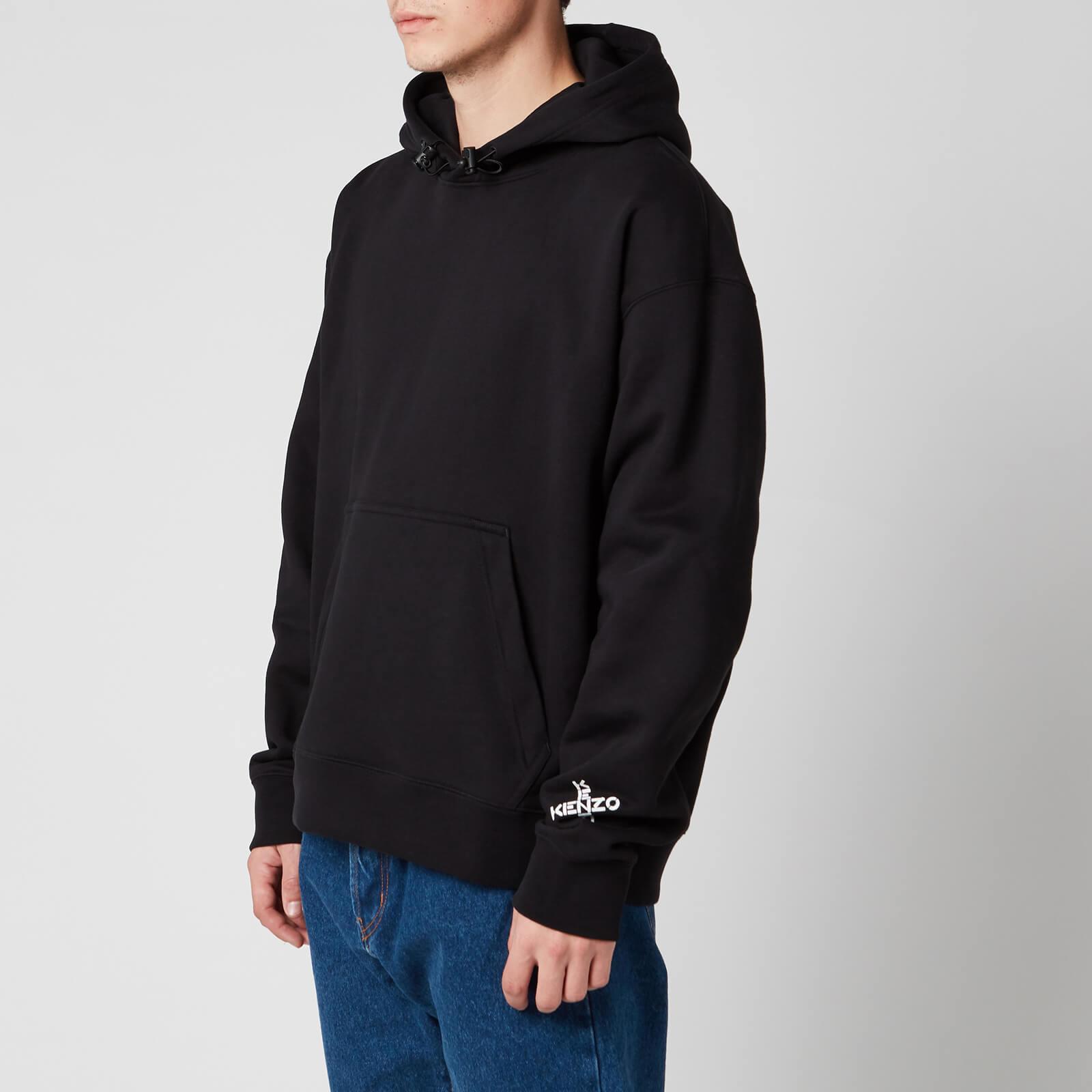 KENZO Sport Oversized Hooded Sweatshirt in Black for Men | Lyst