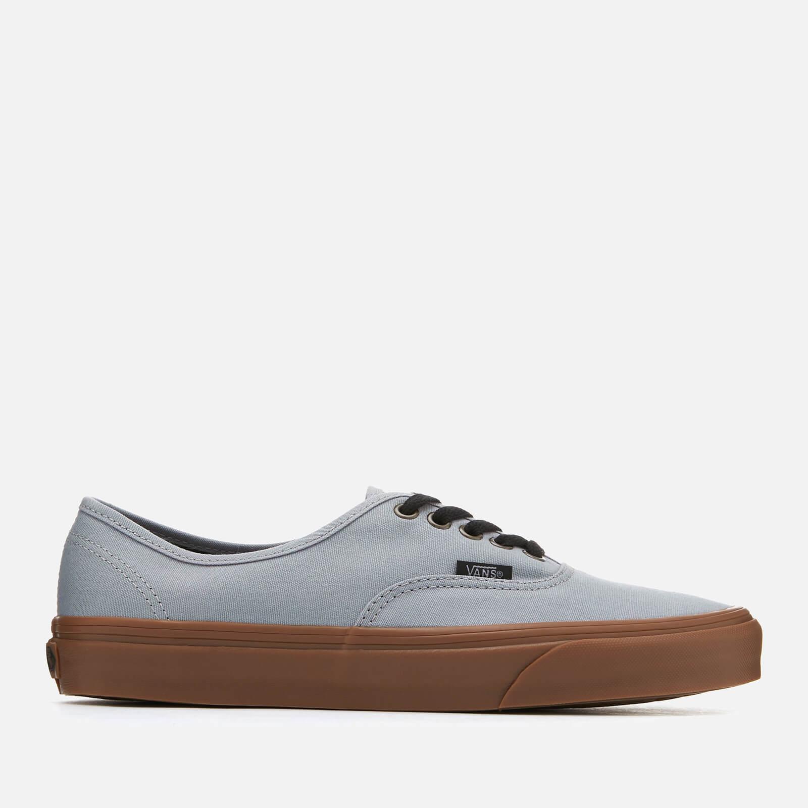 grey vans gum sole