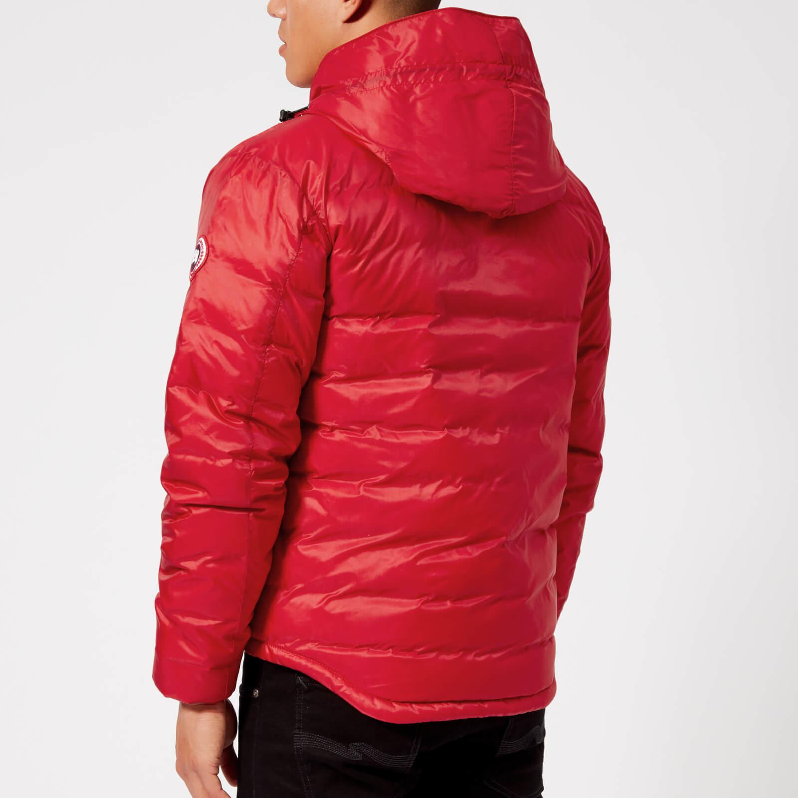Canada Goose Lodge Hoody Down Jacket in Red for Men | Lyst Canada