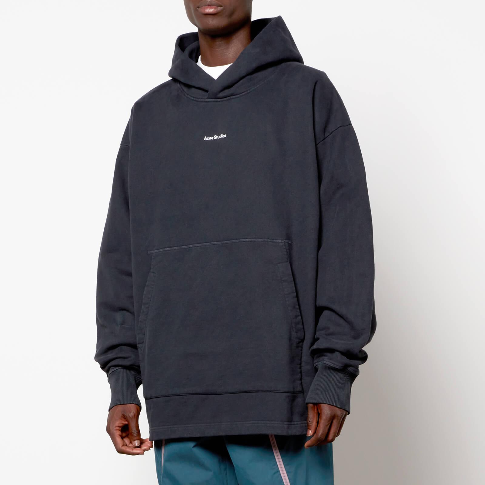 Acne Studios Stamp Logo Pullover Hoodie in Black for Men Lyst