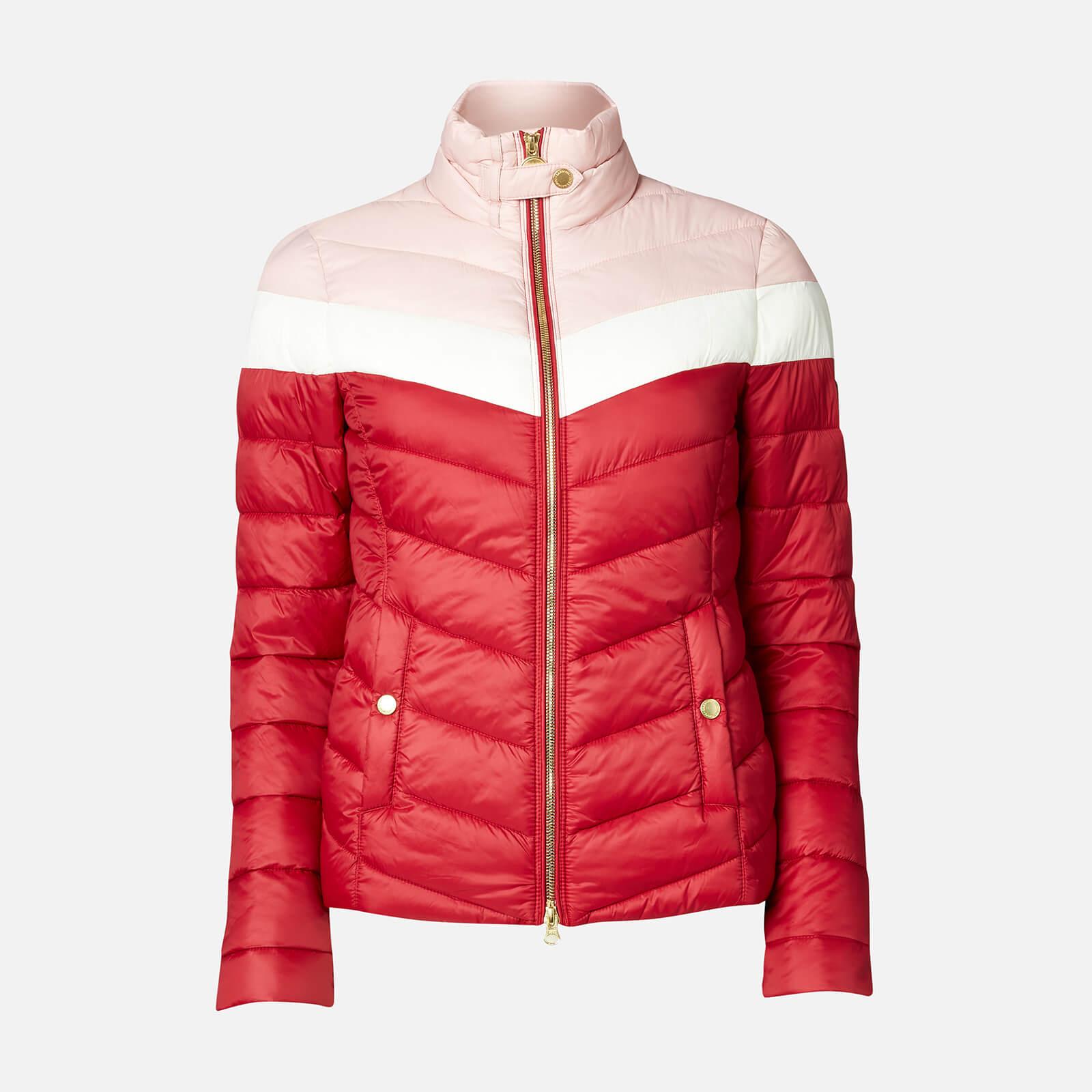 barbour coat red