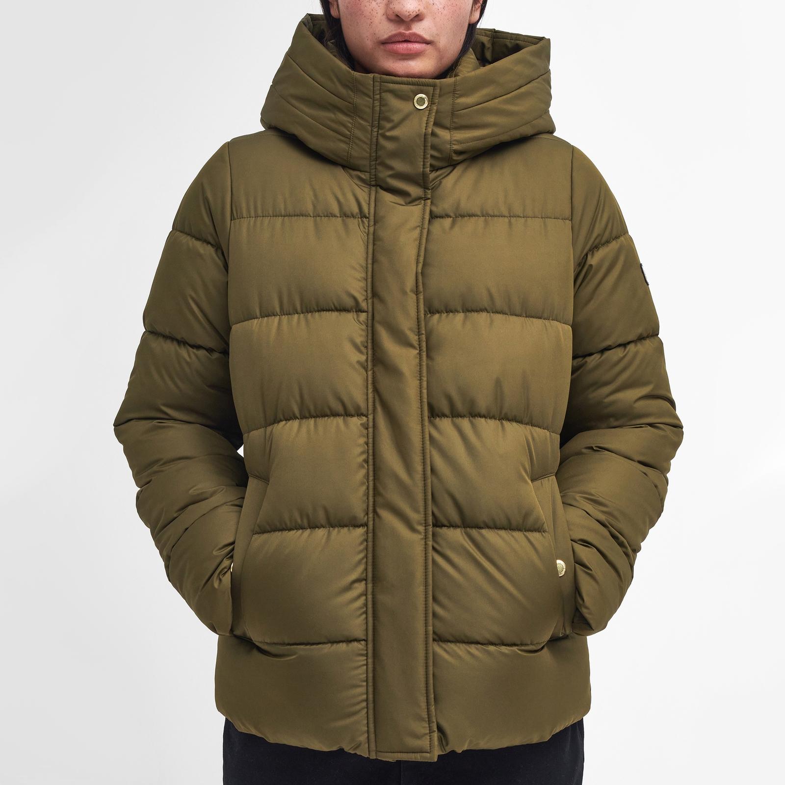 Barbour Barron Shell Puffer Jacket in Green Lyst