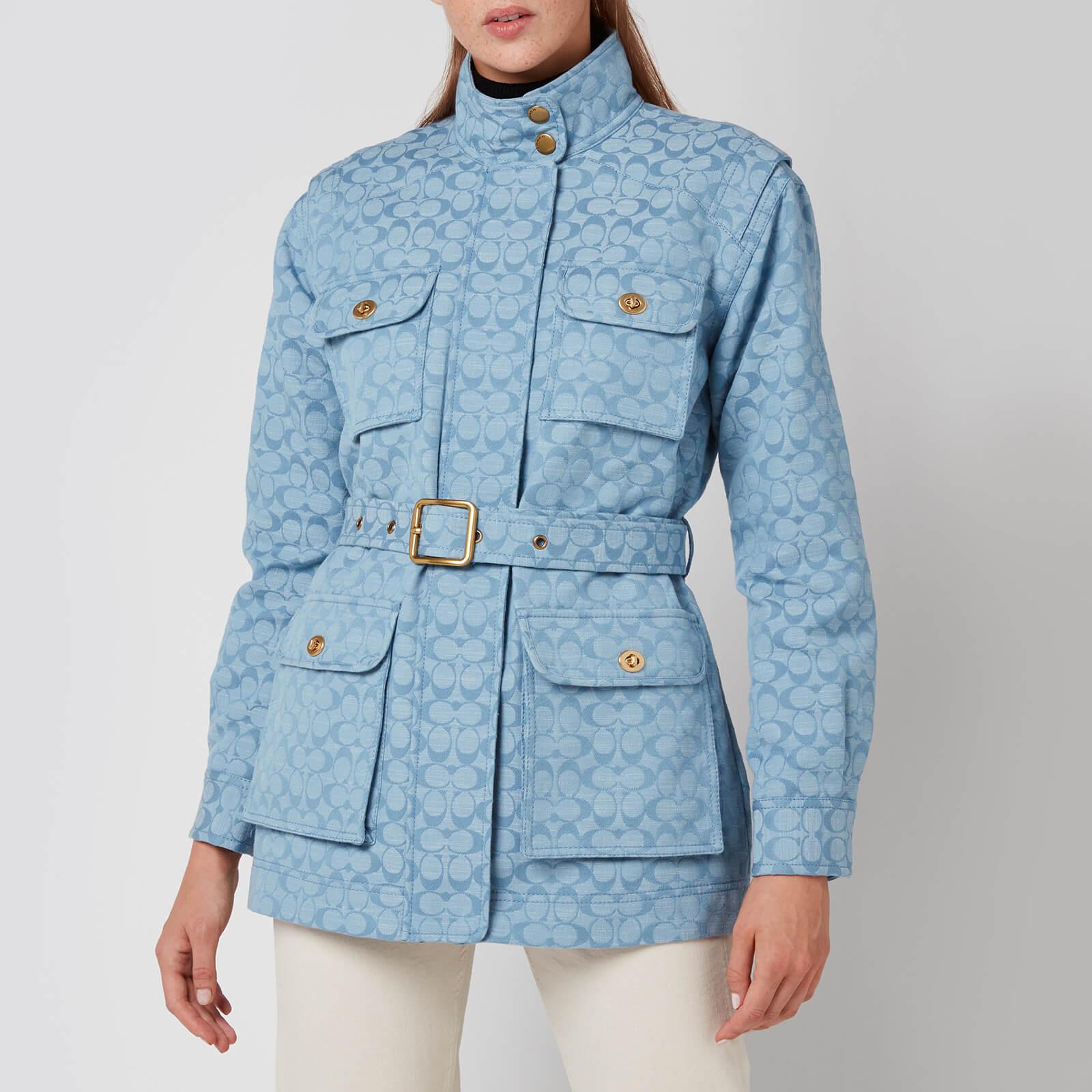 COACH Signature Chambray Field Jacket in Blue | Lyst Australia