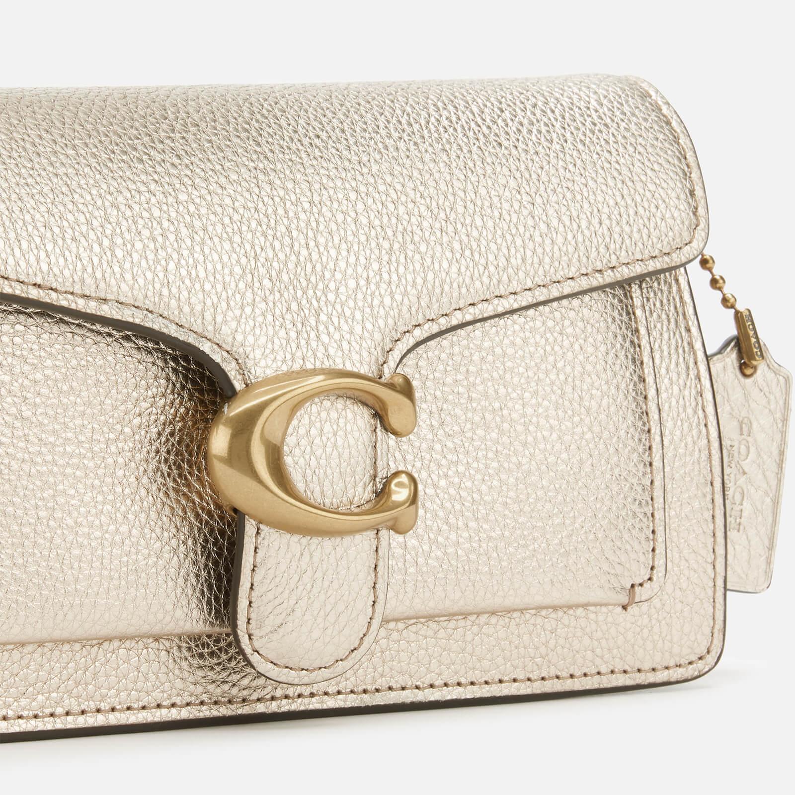 COACH Metallic Leather Tabby Chain Crossbody Lyst