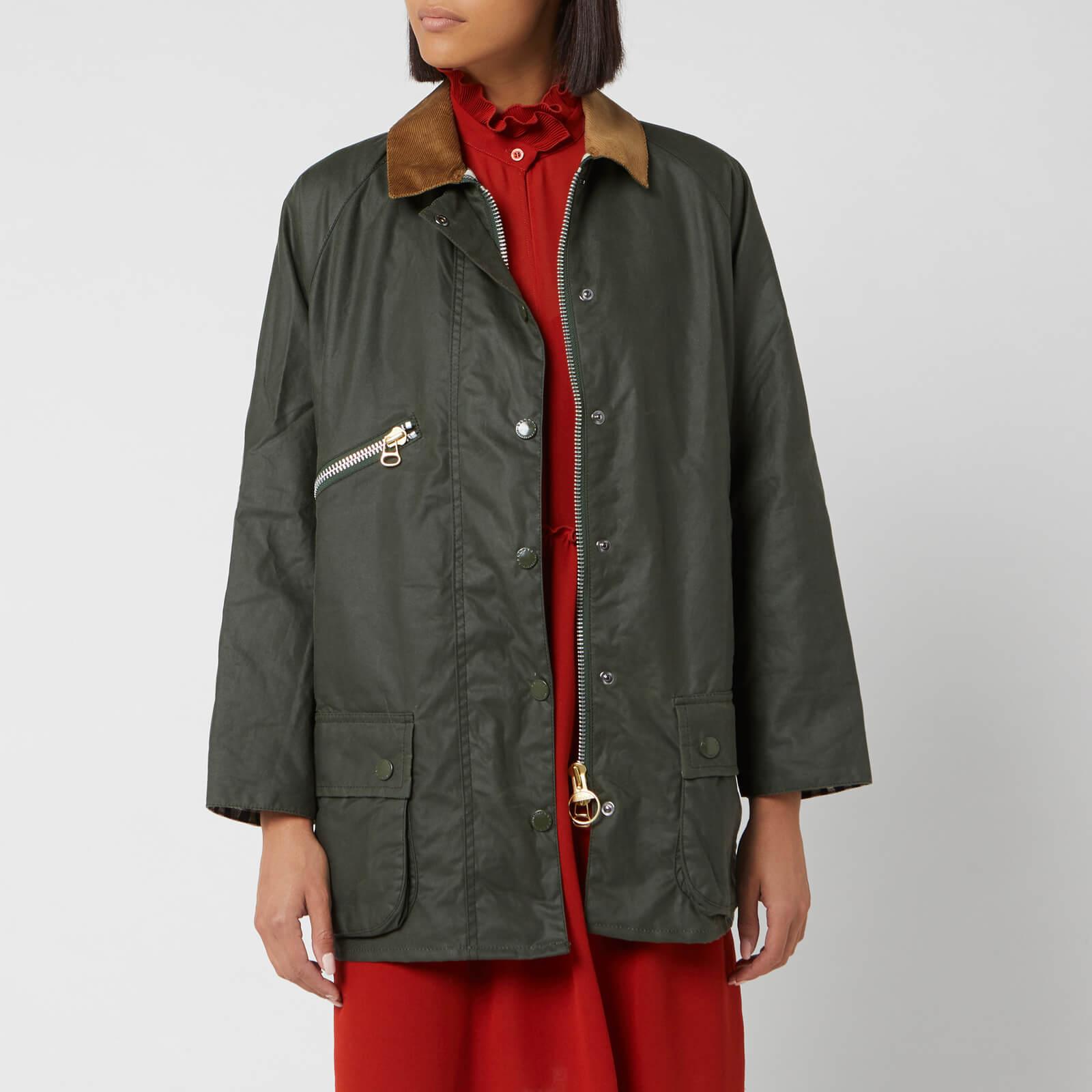 Barbour Alexa Chung Edith Wax Jacket in Green Lyst