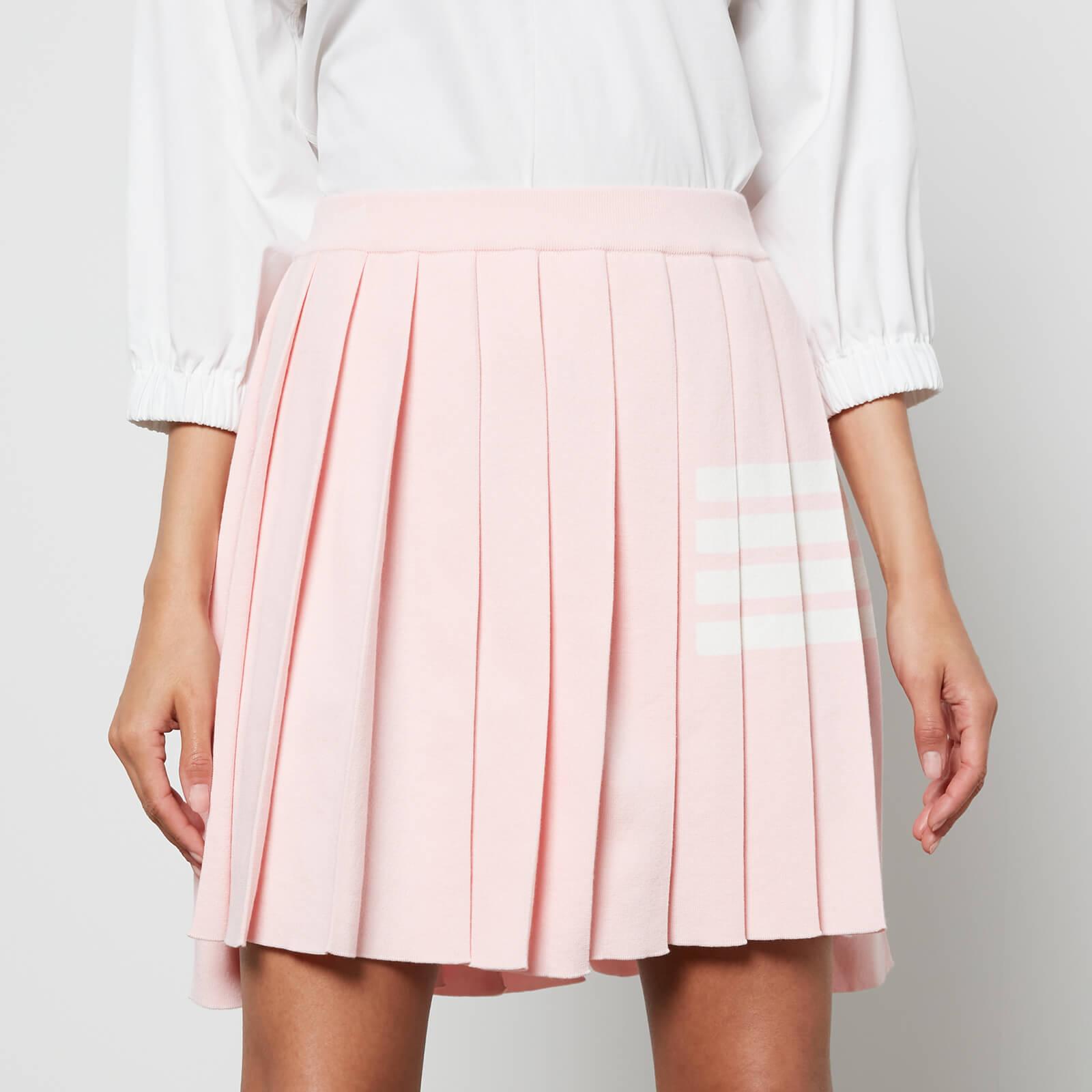 Thom Browne Mini Dropped Back Pleated Skirt in Pink | Lyst
