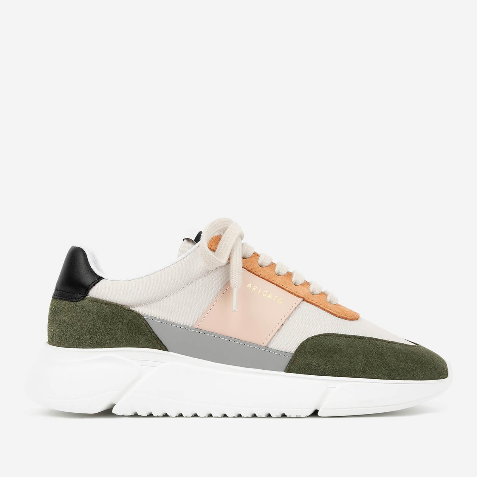 Axel Arigato Genesis Vintage Leather And Suede Trainers in Green | Lyst