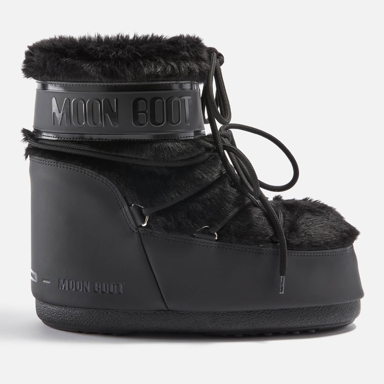 Moon Boot 's Icon Low Faux Fur Snow Boots in Black | Lyst UK