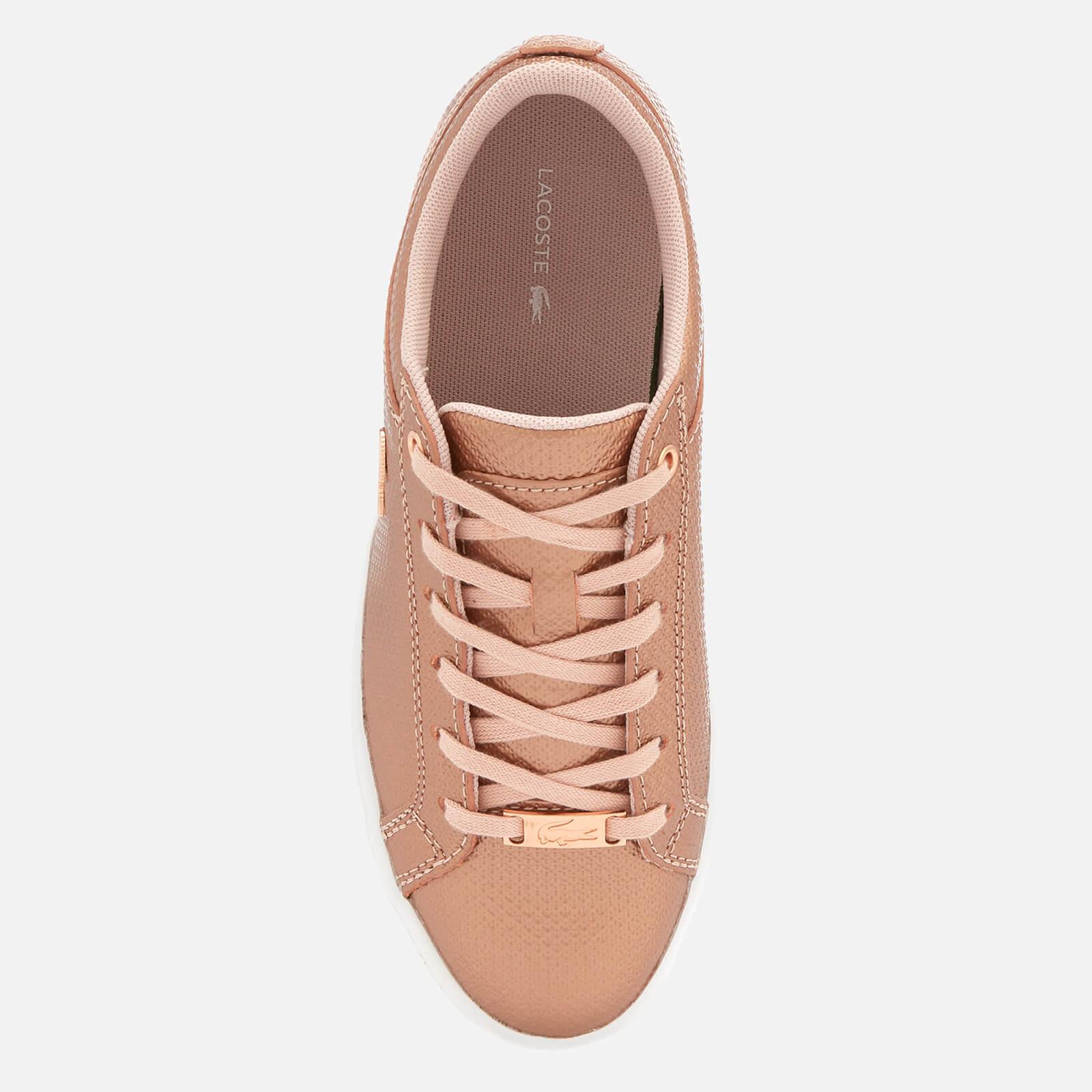 lacoste women's straightset leather sneakers