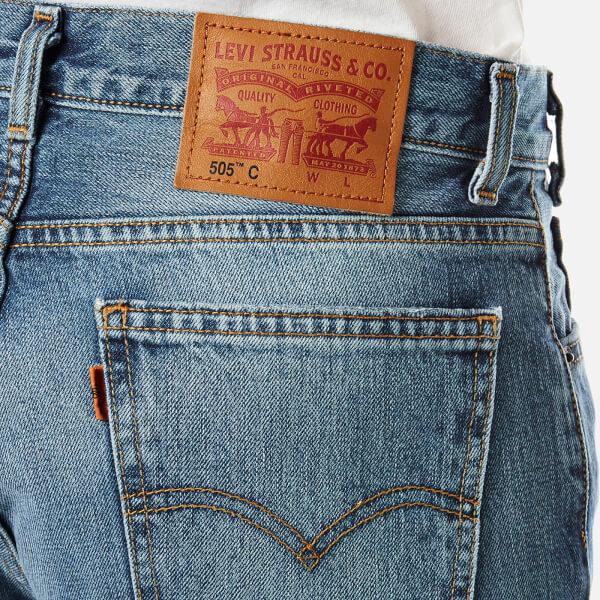 Levi's Women's Orange Tab 505 C Cropped Jeans in Blue | Lyst