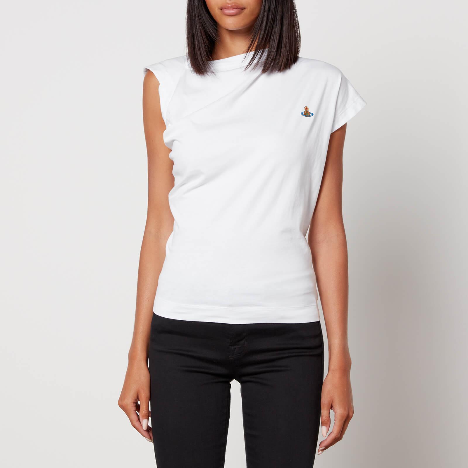 Vivienne Westwood Hebo Asymmetric Cotton-jersey T-shirt in White | Lyst