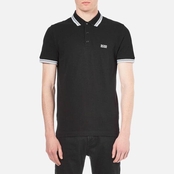 BOSS by HUGO BOSS Cotton Paddy Tipped Black Polo Shirt for Men - Save 61% Lyst