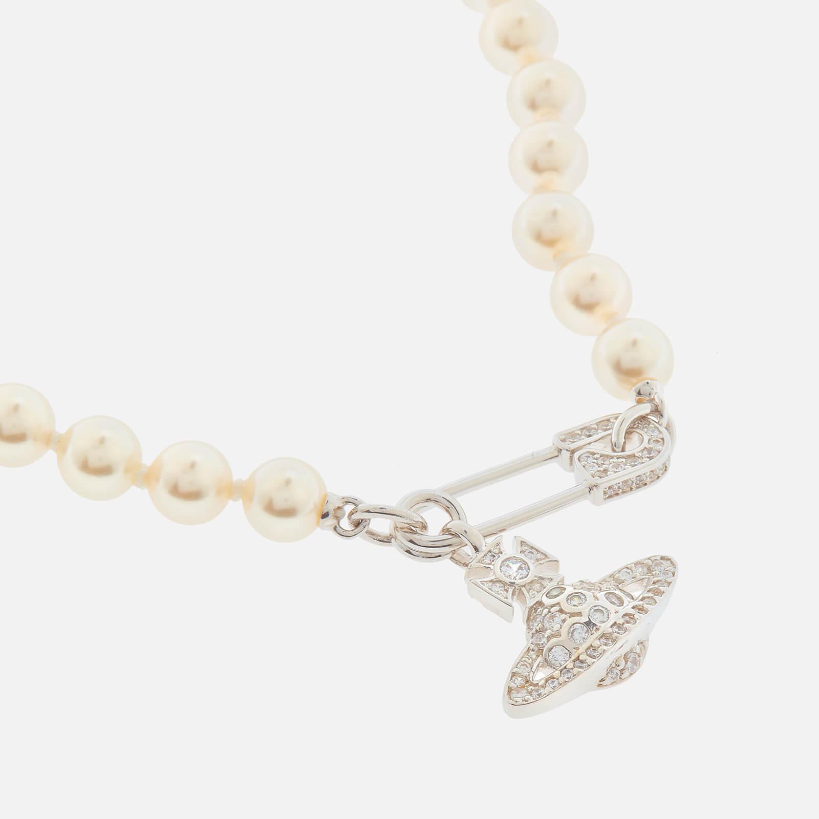 Vivienne Westwood Lucrece Pearl Bracelet in Silver/White (Metallic) - Lyst