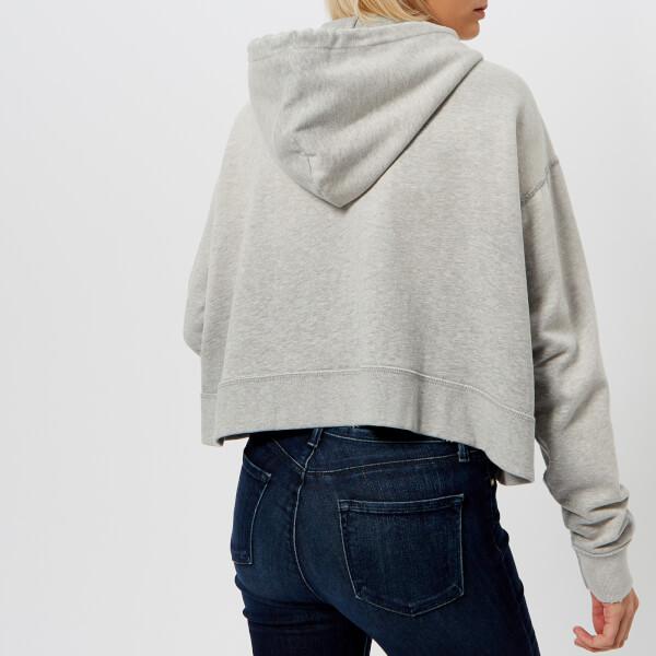 Polo Ralph Lauren Women's Oversized Cropped Zip Up Hoody in Gray | Lyst