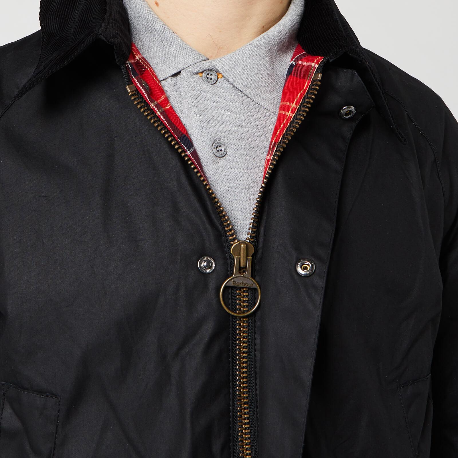 black wax jacket