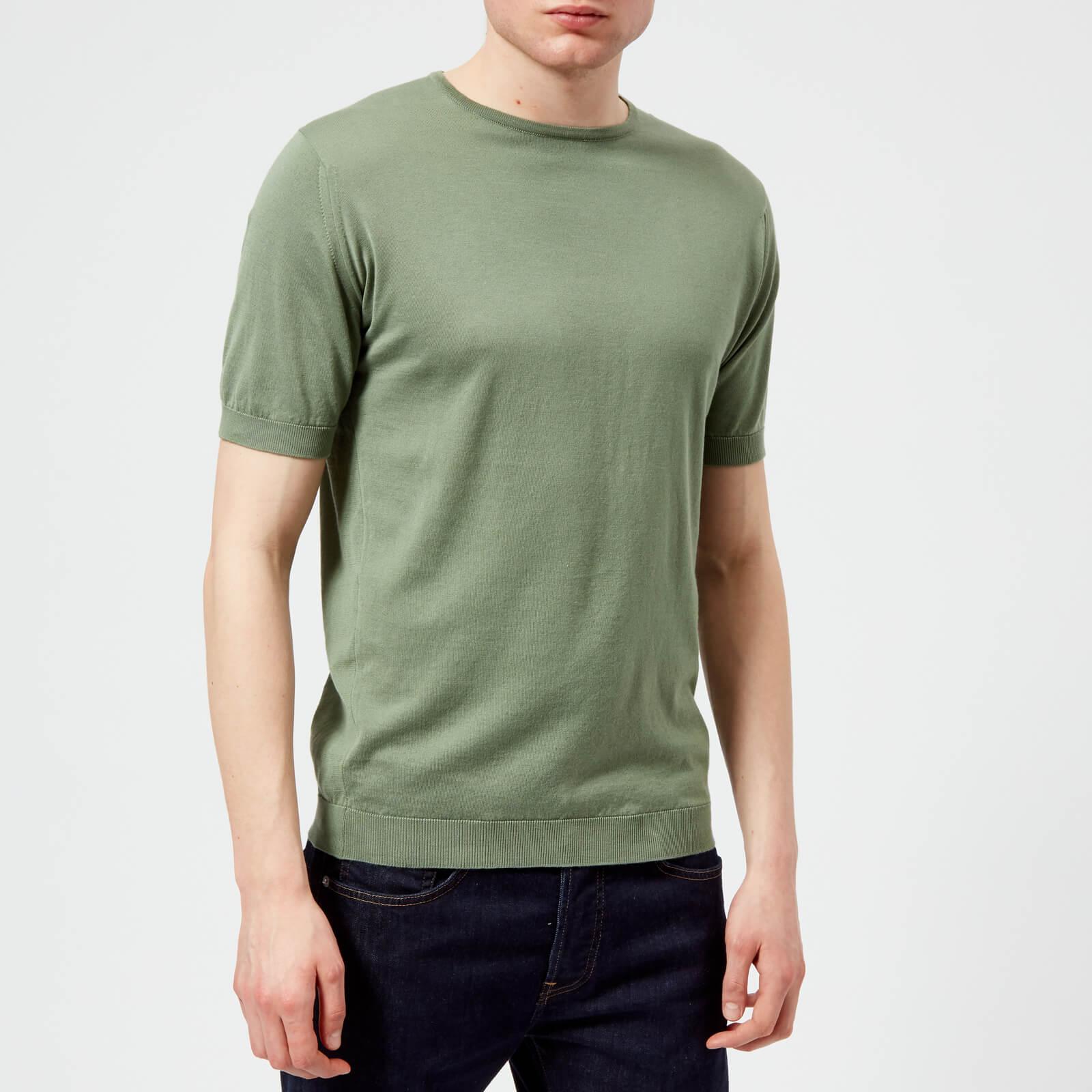 John Smedley Belden 30 Gauge Sea Island Cotton T-shirt in Green for Men -  Lyst